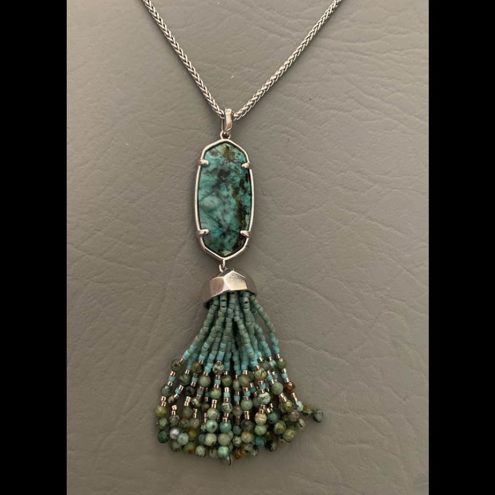 New Kendra Scott Eva African turquoise necklace - Picture 2 of 6